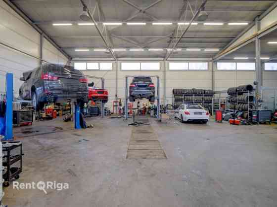 Помещения, подходящие для автосервиса в Плявниекaх.  Предлагаются в аренду Рига