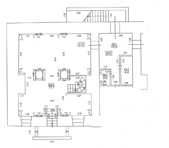 Puspagraba telpas Jēkaba kazarmās.  Viena liela telpa. Iespējams uz gājēju ielas izvietot terasi. Te Рига - изображение 8