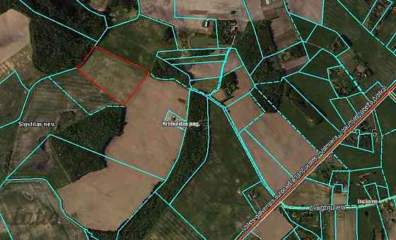 Labas konfigurācijas  zemes gabals Paipalas  7,9 ha platībā, ainaviskā, klusā vietā Krimuldas pagast Рижский район