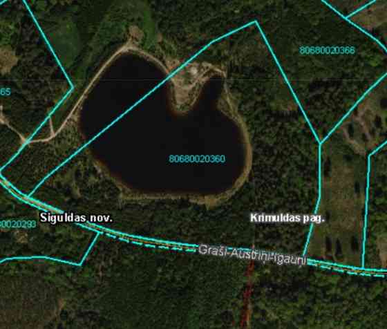 Уникальный, ухоженный земельный участок с песчаным пляжем на берегу озера  9,8 га Rīgas rajons