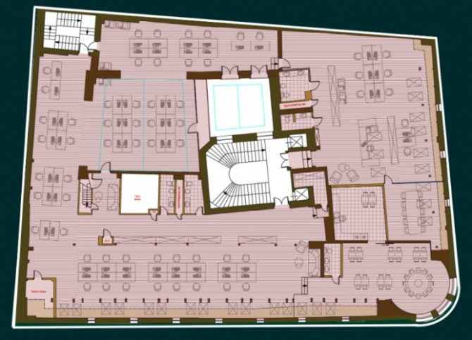 Birojs Vecrīgā, renovētā ēkā, 3. stāvā (ieeja no ēkas fasādes).  + Platība sastāv no Rīga - foto 7