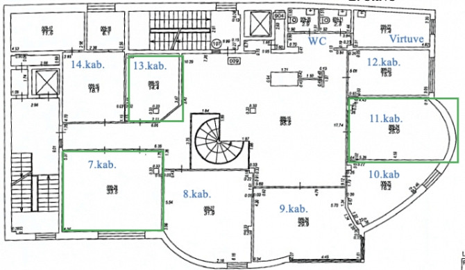 СДАЁТСЯ ОФИС В "NERETAS BIROJI", УЛ. НЕРЕТАС 2K1-107, РИГА  Офисное помещение площадью 72.9 м в Рига - изображение 7