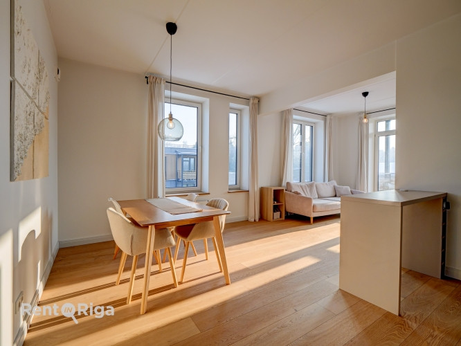 Gaumīgs 3 istabu dzīvoklis jaunajā projektā Mežaparka Villages.  Piedāvājumā gaišs un Rīga - foto 12