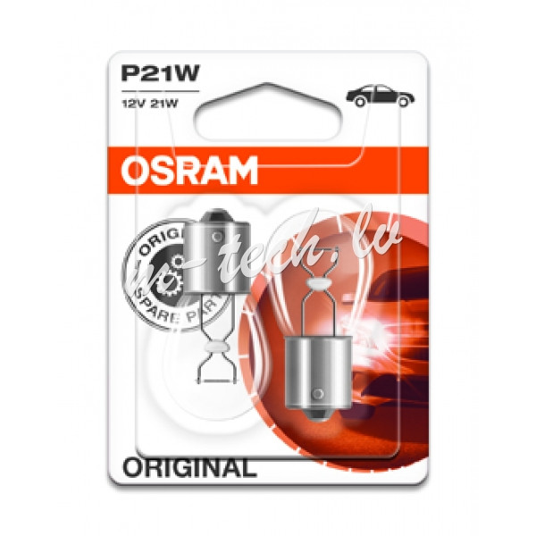 O7506-02B - OSRAM Original 7506 BA15s 12V 21W P21W 02B Рига - изображение 1