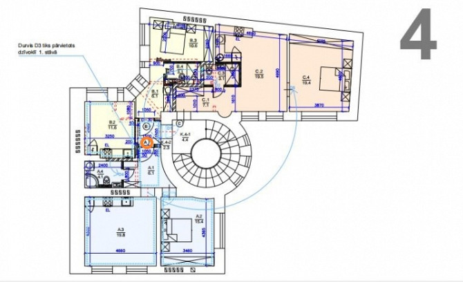 Tiek pārdots elegants dzīvoklis pilnībā renovētā vēsturiskā ēkā. Dzīvoklis pārdodas ar Rīga - foto 10