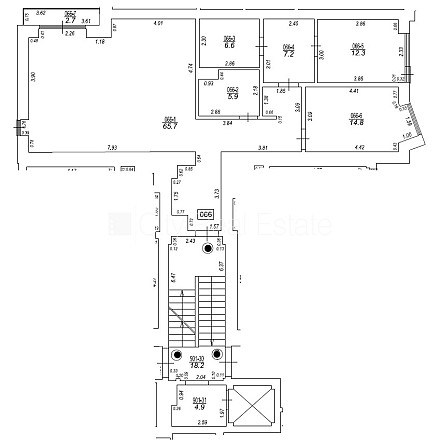 Фасадный дом, реновированный дом, благоустроенный озеленённый двор, закрытый Рига - изображение 13