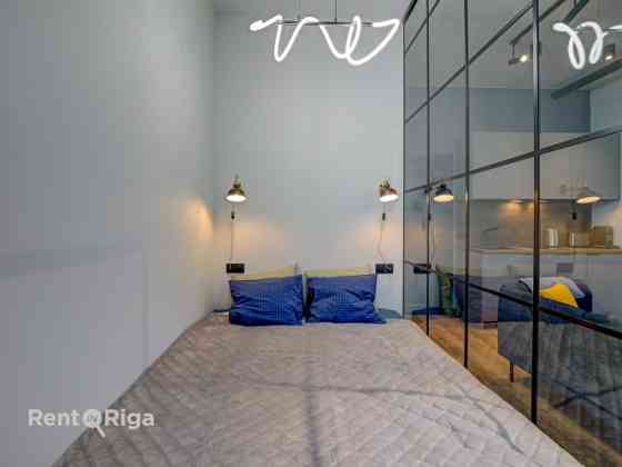 Студия с продуманным до мелочей дизайном и комфортом, который ощущается в каждом Rīga