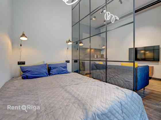 Студия с продуманным до мелочей дизайном и комфортом, который ощущается в каждом Rīga