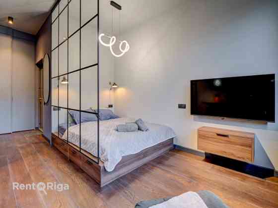 Студия с продуманным до мелочей дизайном и комфортом, который ощущается в каждом Rīga