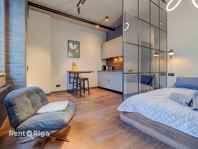 Студия с продуманным до мелочей дизайном и комфортом, который ощущается в каждом Рига - изображение 1