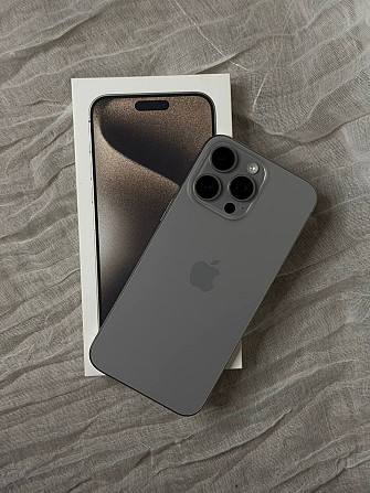 IPhone 15 Pro Max, 256 GB, Natural Titanium. Всё работает отлично: Face ID, камеры, динамики, ... Рига - изображение 2