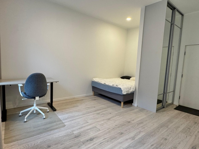 Mēbelēts Studio dzīvoklis Klusajā Centrā ar augstiem griestiem.  Tas atrodās restaurētā Rīga - foto 6