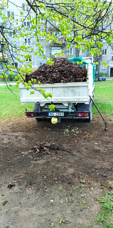 Погрузим и вывезем с вашей территории ветки, опавшие листья в мешках или без, траву. Покос травы... Rīga - foto 3