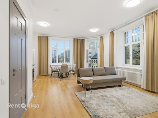 Mēbelēts Studio dzīvoklis Rīgas Centrā ar balkonu.  Dzīvoklis ietver dzīvojamo istabu, kas Rīga - foto 8