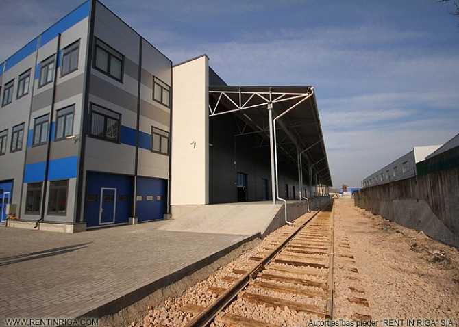 Jauna noliktava ar dzelzceļa pievadu. Rampas no 2 pusēm:(auto rampa + dzelzceļa rampa).   Gāzes Rīga - foto 7