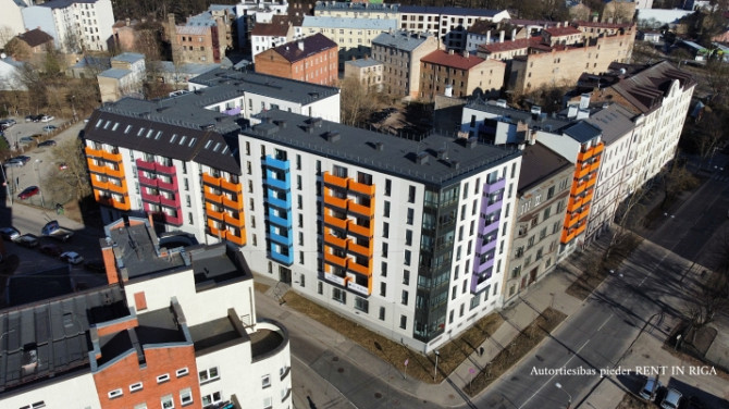 В аренду предлагается квартира-студия в новом проекте.  Квартира оборудована Рига - изображение 1