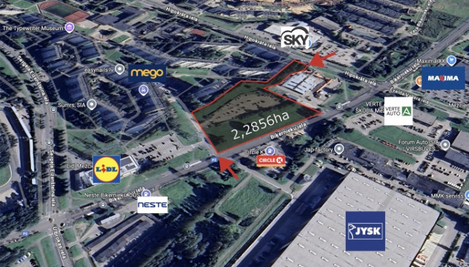 Fasādes zemesgabals Biķernieku ielā!  Piedāvājumā īpašums, kurš sastāv no 3 blakus Rīga - foto 2