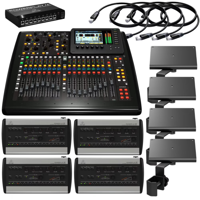 Behringer X32 bundle with 4x Powerplay P16 monitor systems Profesionālā Audio Iekārta – Pilnīgi... Rīga - foto 1
