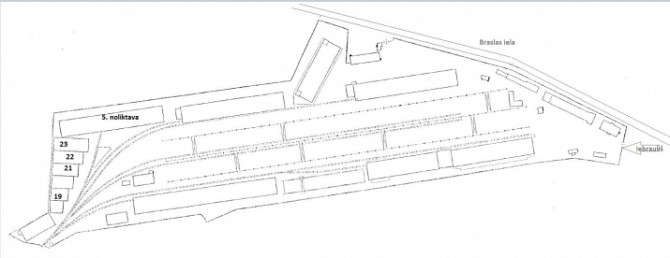 Noliktava Nr.20 industriālā teritorijā Braslas ielā 24.  Metāla angārs ar vienu lielu telpu Rīga - foto 8