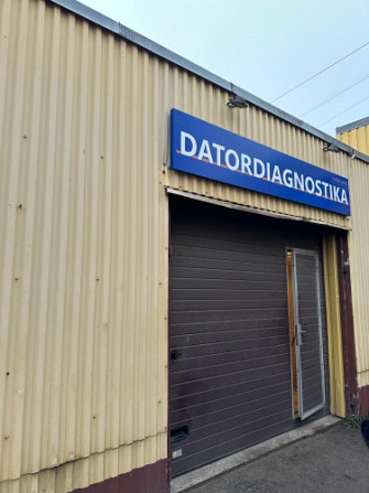 Auto servisa telpa ar iebrauktuvi/paceļamajiem vārtiem Ganību dambī.  Ierīkots telferis. Rīga - foto 6