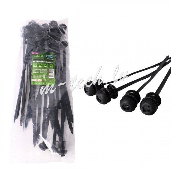 CTBG-8X280 - ROAD-TEQ Nylon Spacer Cable Ties. size: 8x280mm 20 pcs. black Рига - изображение 1