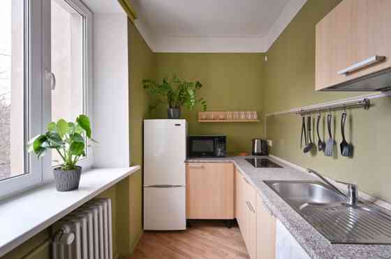 A furnished two-bedroom apartment in the very center of the city, which at the same time allows you  Rīga
