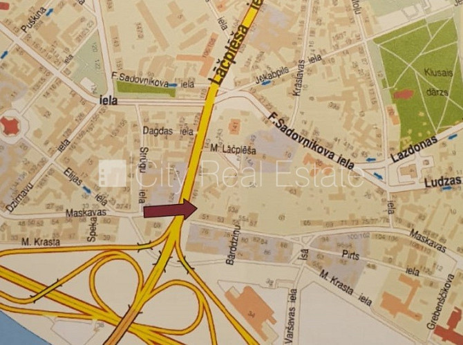 Закрытый двор, вход со двора, разрешено строить трёхэтажное , разрешено строить Рига - изображение 1