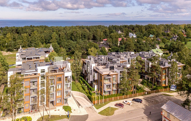 Новостройка, благоустроенная озеленённая территория, подземная стоянка, лифт, Юрмала - изображение 13