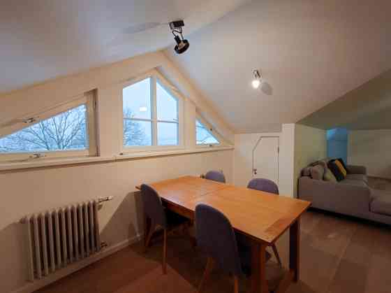 Izīrē plašu un elegantu mansarda dzīvokli ekskluzīvā vietā  Ogļu ielā 30, Rīgā.  Piedāvājumā unikāls Рига