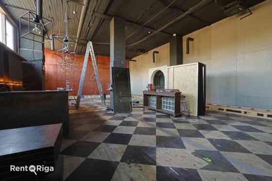 Premises suitable for a club or office with a terrace.  Previously, the Soda club was located in the Рига
