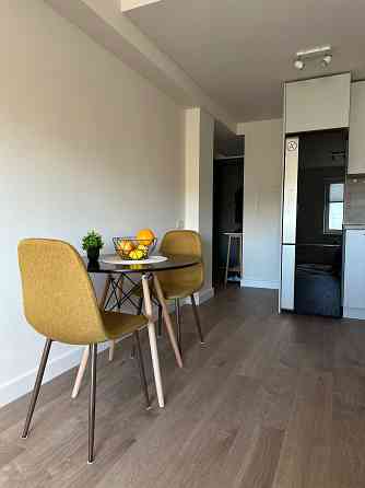 Tiek izīrēts gaišs un plašs studio tipa dzīvoklis 12 stāvu modernajā projektā. Mājas teritorijā... Рига