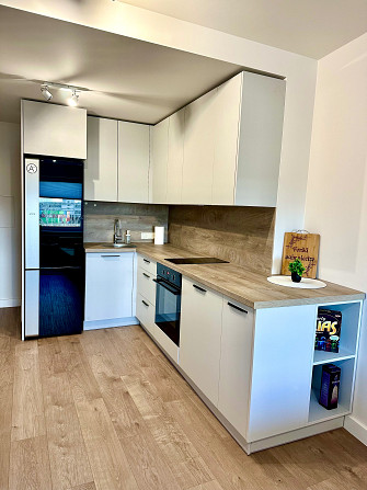 Tiek izīrēts gaišs un plašs studio tipa dzīvoklis 12 stāvu modernajā projektā. Mājas teritorijā... Рига - изображение 3