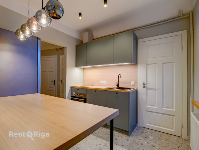 Bright apartment with full equipment, freshly renovated after a major overhaul.  One large bedroom,  Рига - изображение 6