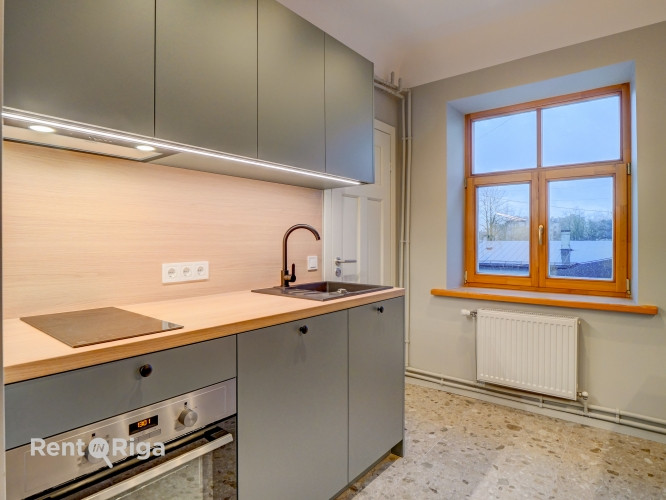 Bright apartment with full equipment, freshly renovated after a major overhaul.  One large bedroom,  Рига - изображение 9