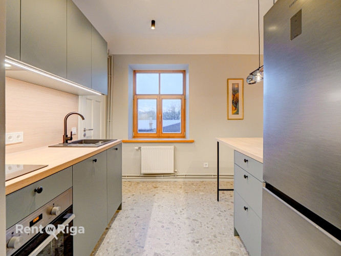 Bright apartment with full equipment, freshly renovated after a major overhaul.  One large bedroom,  Рига - изображение 8