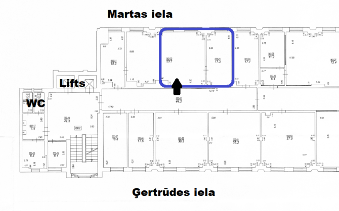 Piedāvājam nomai biroja telpas renovētā ēkā Rīgas centrā, Ģertrūdes ielā Rīga - foto 14