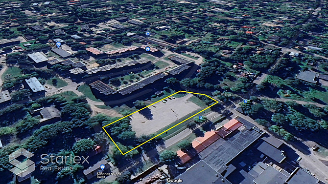 Pārdod zemes gabalu ar platību 4112 m2 Rīgā, Šampēterī. Zemes gabals lielākoties ir asfaltēts un šob Рижский район - изображение 4