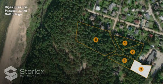 Общая площадь земельного участка: 2434 м2Статус земельного участка: лесной массив Саулкрасты
