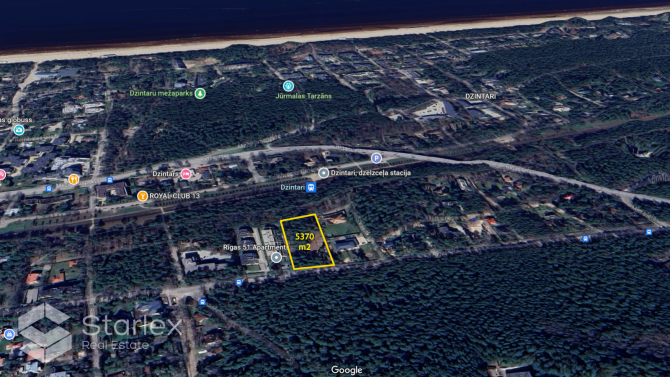 Pārdod 5370 m2 zemes gabalu Jūrmalā, Dzintaros, Rīgas ielā 53. Zemes gabals tiek pārdots ar Jūrmala - foto 7