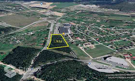 Продается незастроенный земельный участок площадью 17448 м2 на улице Лубанас в Рига