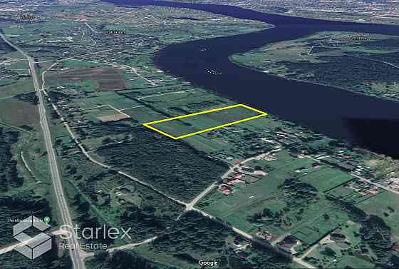 Pārdod zemes gabalu ar platību 3,9 ha pirmajā līnijā no Daugavas ciematā Alejas, Ķekavas novadā. Rob Ķekavas pagasts