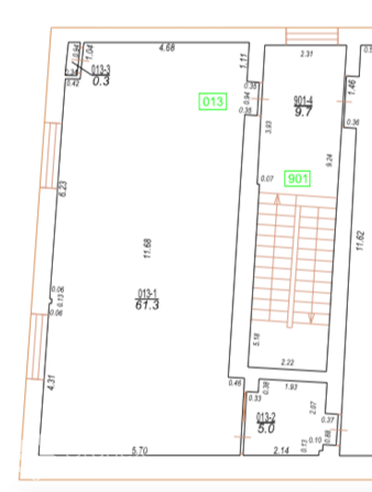 Бизнес-центр Мукусала, новое офисное здание. 3 этаж. Помещения находятся в хорошем Рига - изображение 11