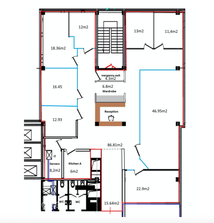 Офисное помещение с панорамным видом на Даугаву и Ригу. Высокий этаж. Офисное Рига - изображение 10