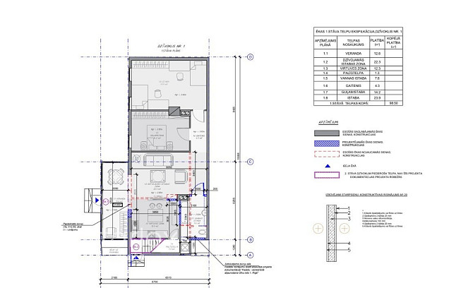 На тихой улице Оливу продаётся хорошо отремонтированный двухквартирный дом. Дом Рига - изображение 12