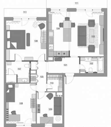 Продается  4-х комнатная квартира с двумя парковочными местами на закрытом вдоре Rīga