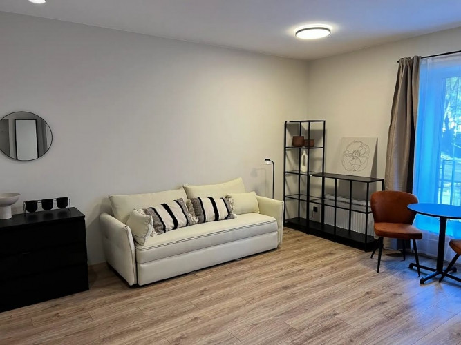 Ilgtermiņa īrei pieejams studio tipa dzīvoklis.  Pārdomāts dzīvokļa plānojums, kas sastāv no koridor Рига - изображение 2