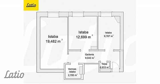 Divu izolētu istabu dzīvoklis 2017.gadā renovētā mūra namā, kas būvēts funkcionālisma stilā 1934.gad Rīga