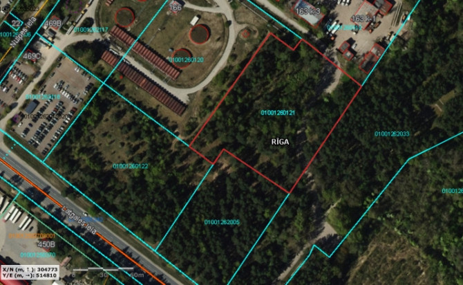 Zemes gabals Rīgā, Rumbulā (Latgales iela)   Atrašanās vieta: Rīga, Rumbula, Latgales iela Rīgas rajons - foto 1