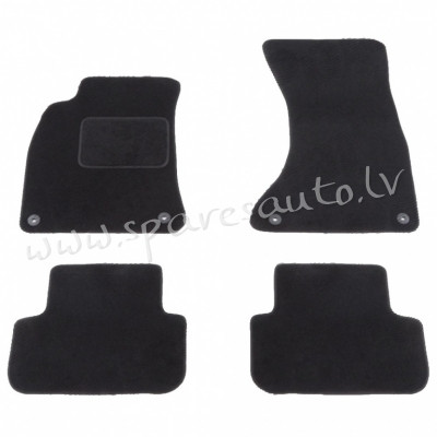 1337-DWK - Krāsa: melna - Velūra Paklāji - AUDI A4  B8 (2011-2015) Rīga - foto 1