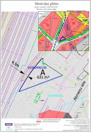 Предлагается земельный участок в долгосрочную аренду с хорошей транспортной Rīga
